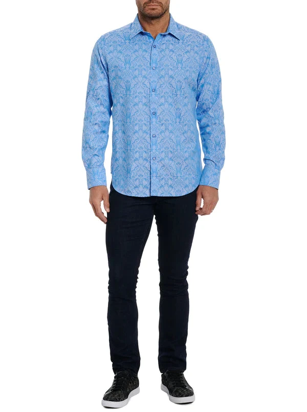 ROBERT GRAHAM HIGHLAND LONG SLEEVE WOVEN SHIRT- LIGHT BLUE 6 ROBERT GRAHAM HIGHLAND LONG SLEEVE WOVEN SHIRT- LIGHT BLUE - Image 6
