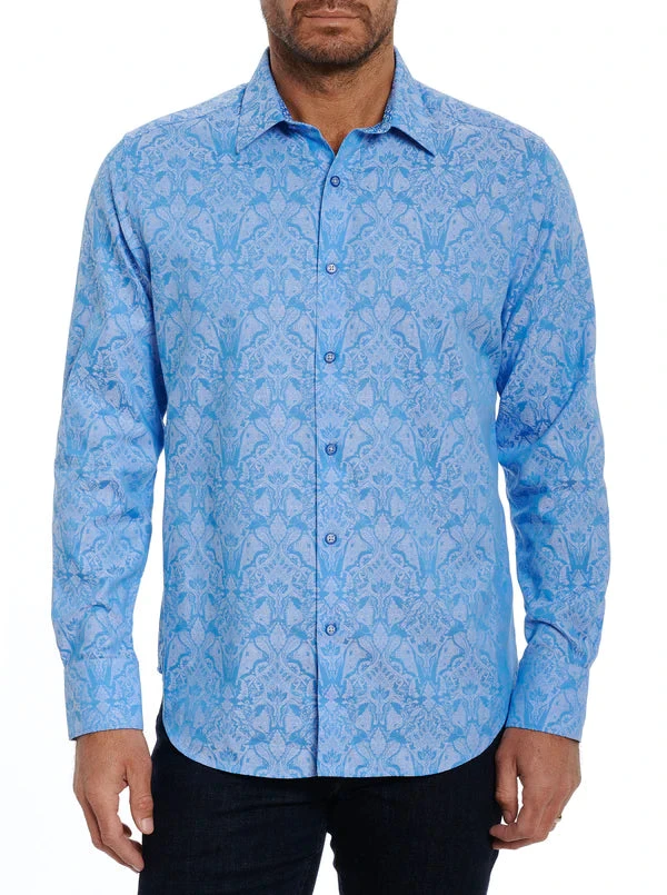 ROBERT GRAHAM HIGHLAND LONG SLEEVE WOVEN SHIRT- LIGHT BLUE 1 ROBERT GRAHAM HIGHLAND LONG SLEEVE WOVEN SHIRT- LIGHT BLUE