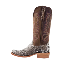 R. WATSON MEN’S PYTHON NATURAL BOOT -Steelers Style RW7910 1 IS WEB