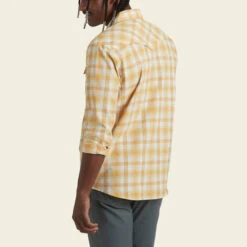 HOWLER MEN'S H Bar B Tech Longsleeve Shirt- HOME TEAM -Steelers Style S23 LS Shirts HBarB Tech Leon Plaid Home Team Back 3b4a1585 d2dc 4500 bb2e f419d3d32e70