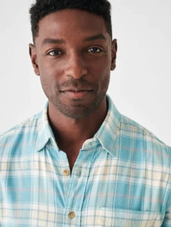 FAHERTY THE ALL TIME SHIRT -Steelers Style SP23 faherty mens MWS2325 WPR MOVEMENT FEATHERWEIGHT TWILL WESTPORT PLAID detail 1 1000x de9b05d2 86f1 40f3 81aa 6cdad29564ad