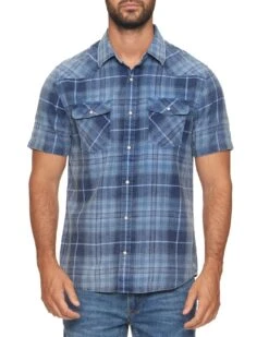 FLAG AND ANTHEM CENTRE VINTAGE WASHED WESTERN SHIRT