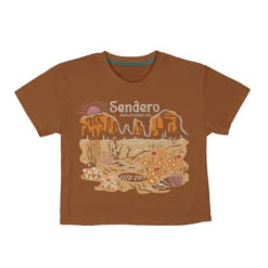 SENDERO DESERT BLOOM CROPPED TEE