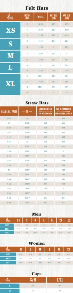 GREELEY HAT WORKS COMPETITOR SILVERMIST HAT -Steelers Style Size Guide 2021