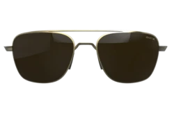 BEX MACH MATTE GOLD AND BROWN SUNGLASSES