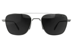 BEX MACH MATTE SILVER AND GRAY SUNGLASSES