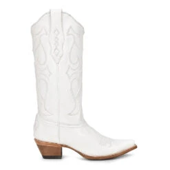Corral Boots CORRAL WOMEN'S WHITE EMBROIDERY WESTERN BOOT