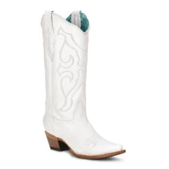 Corral Boots CORRAL WOMEN'S WHITE EMBROIDERY WESTERN BOOT -Steelers Style Z5046 boot 03