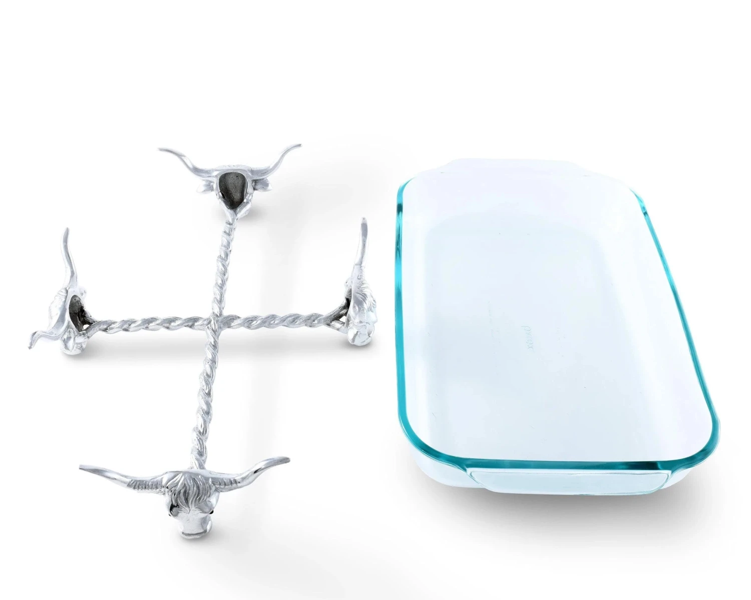 ARTHUR COURT LONG HORN STEER PYREX HOLDER 3QT 5 ARTHUR COURT LONG HORN STEER PYREX HOLDER 3QT - Image 5