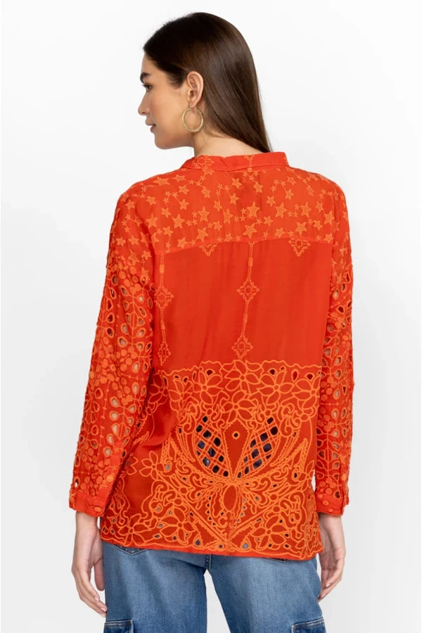 JOHNNY WAS ROCHELLE BUTTON UP BLOUSE 4 JOHNNY WAS ROCHELLE BUTTON UP BLOUSE - Image 4