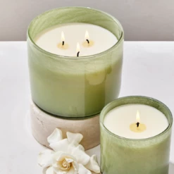 LAFCO GARDENIA LIVING ROOM 15.5 OZ CANDLE -Steelers Style fresh cut gardenia 3 wick