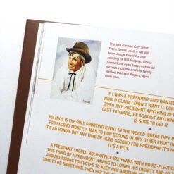THE QUOTABLE WILL ROGERS BOOK -Steelers Style gibbs smith book the quotable will rogers 2