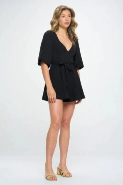 COLLETTA SATIN ROMPER