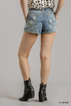 UMGEE JEAN SHORT -Steelers Style j4060 lt.denim 6