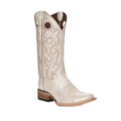 Corral Boots CIRCLE G By Corral WOMEN'S Pearl Cutout Embroidered Square Toe Western Boots