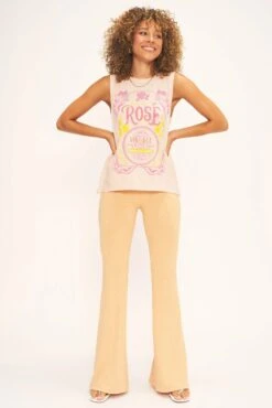 PROJECT SOCIAL ROSE' TANK -Steelers Style project social t rose tank cameo rose 1034