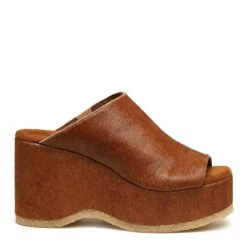 KELSI DAGGER ROWAN HICKORY PLATFORM SANDALS