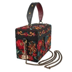 SECRET GARDEN HANDBAG -Steelers Style secret garden top handle box bag mary frances accessories 884 800x 97f27152 fed0 4eea 8559 a60a4d5e1a20