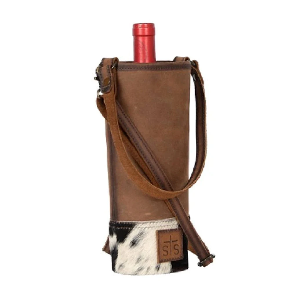 STS SINGLE COWHIDE WINE BAG 1 STS SINGLE COWHIDE WINE BAG