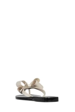 JEFFREY CAMPBELL SUGARY JELLY WITH BOW- CREAM SHINY -Steelers Style sugary flat sandal jeffrey campbell 361162 1365x 04d61da2 c865 4b9a b7b8 2bb25f5d37b0