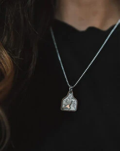 VOGT EARTTAG LONGHORN GOLDHORN NECKLACE -Steelers Style vogt silversmiths pendants the goldhorn eartag pendant 29315913384132 700x eb855e49 c5a3 45af 99e0 84c4dbefae2e