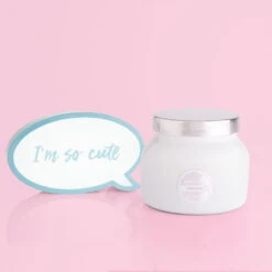 CAPRI BLUE Volcano White Petite Jar- 8 Oz -Steelers Style white petite volcano candle CB 725 VOL 4