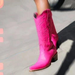 Corral Boots CORRAL WOMEN'S CORDED PINK BARBIE BOOT -Steelers Style z51382