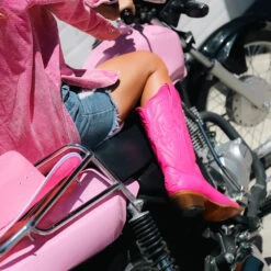 Corral Boots CORRAL WOMEN'S CORDED PINK BARBIE BOOT -Steelers Style z51383